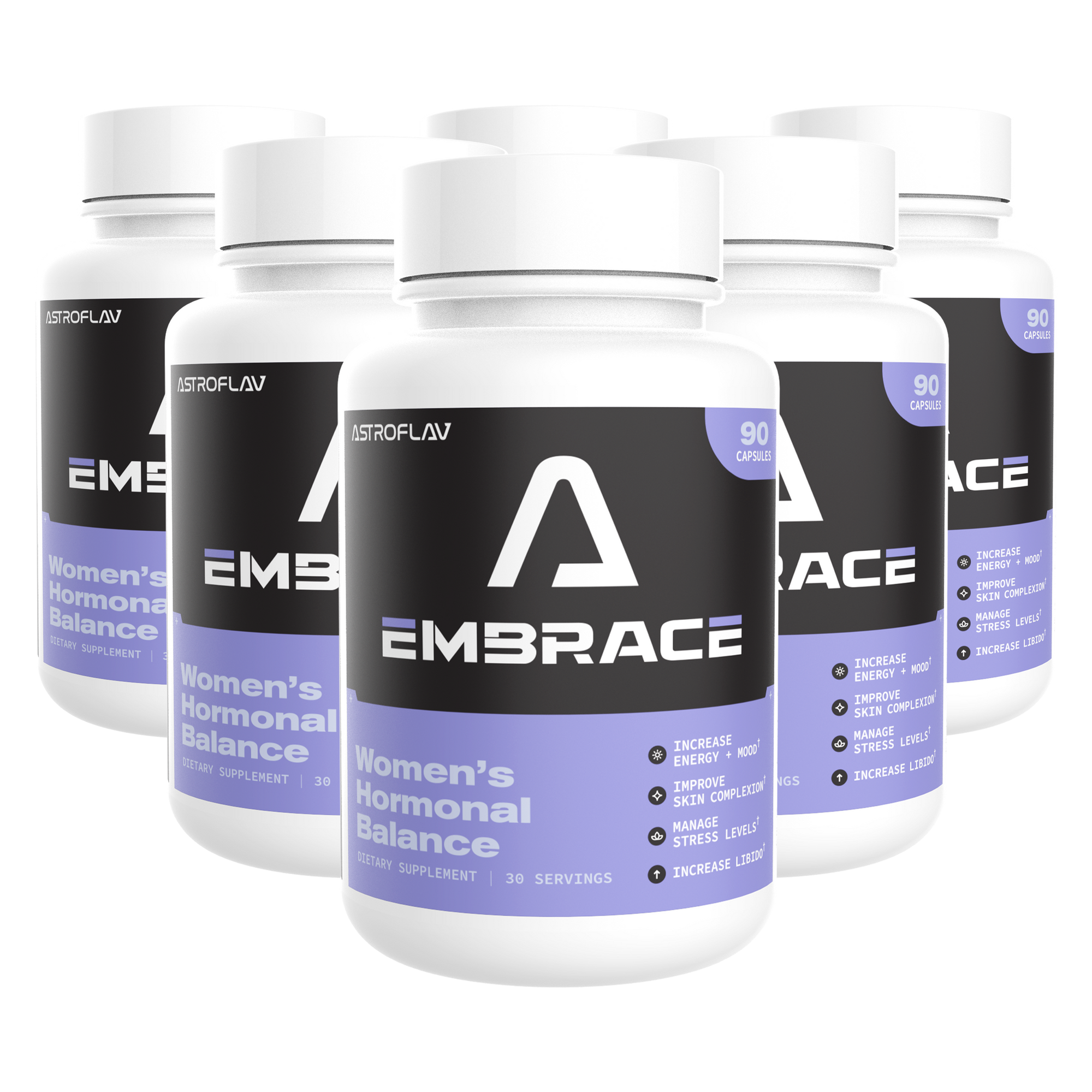 6 Bottles Of Embrace - Natural Women's Hormonal Balance