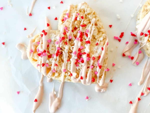 Valentine's Protein Rice Krispie Hearts