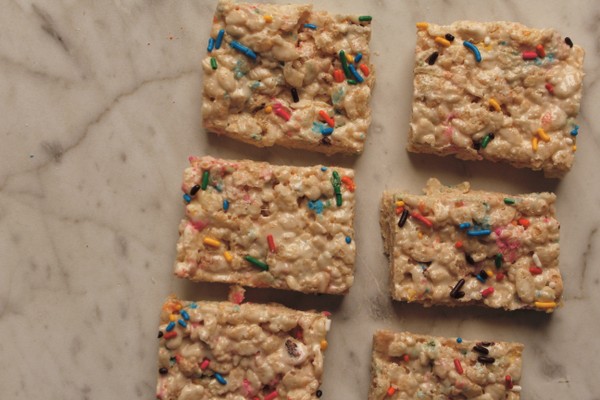 Birthday Cake Protein Rice Krispies