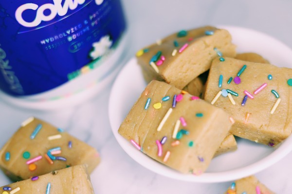 Healthier You: No-Bake Collagen Birthday Cake Bars