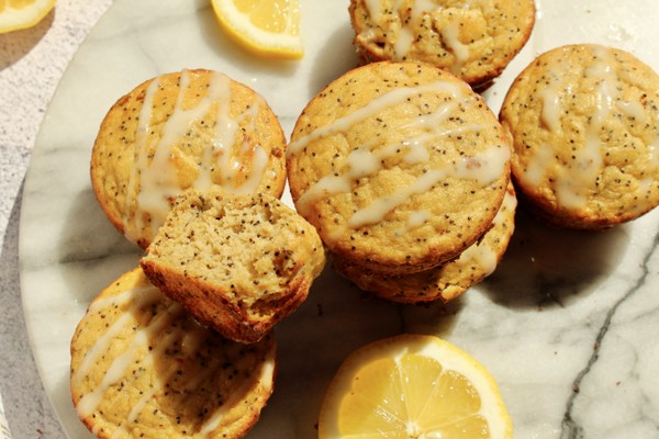 Lemon Poppy Seed Protein Muffins