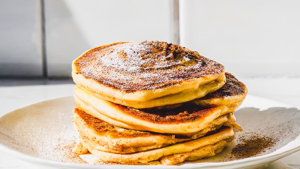 Cinnamon Swirl Protein Pancakes