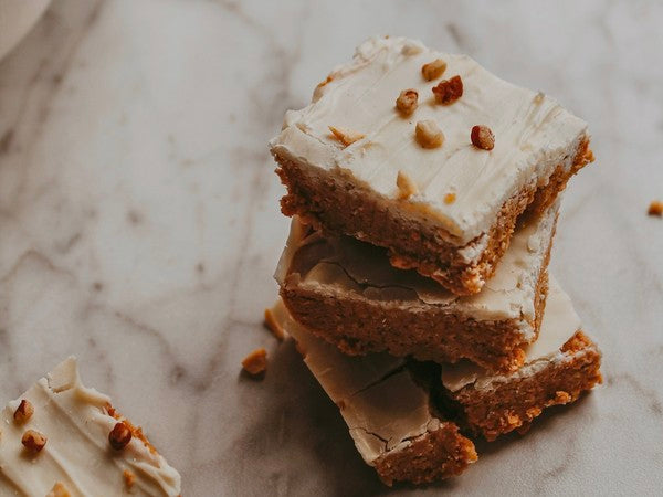 No Bake Protein Blondie Bars