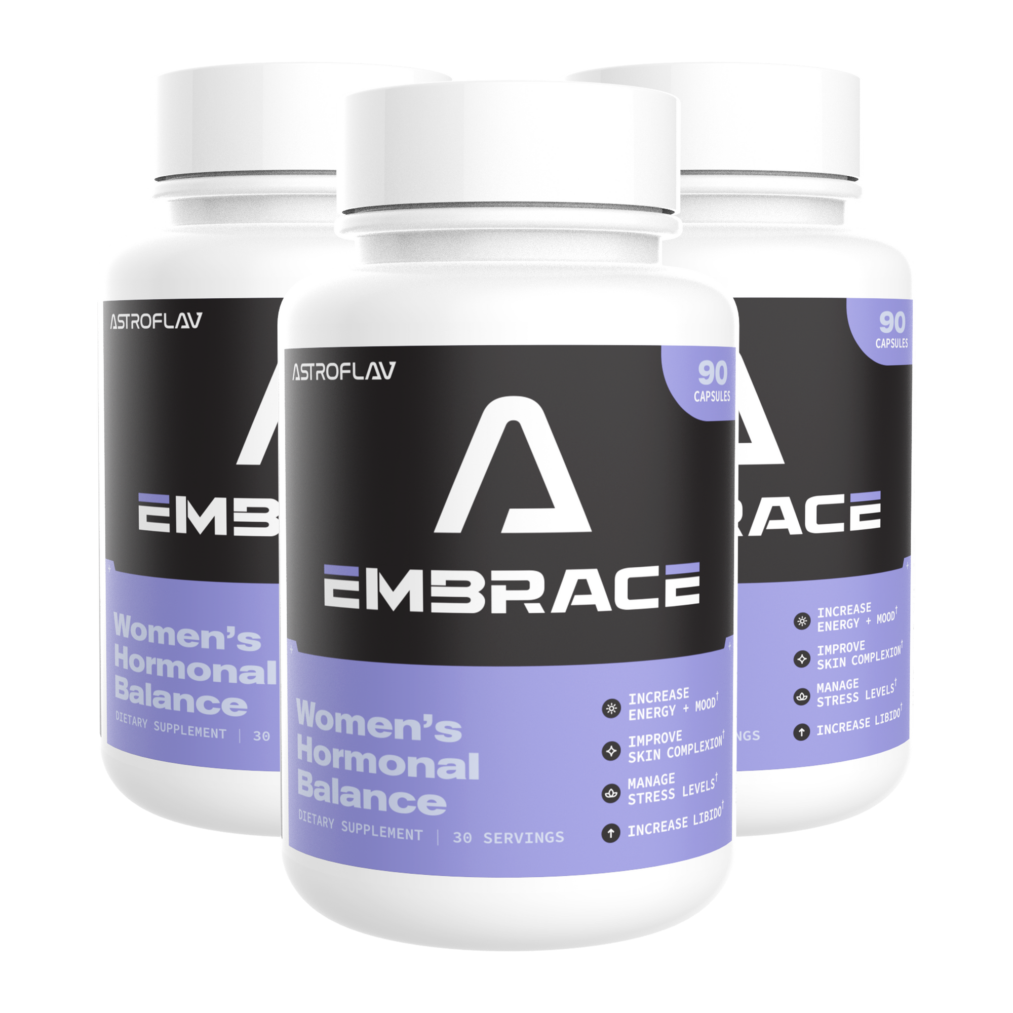 3 Bottles Of Embrace - Natural Women's Hormonal Balance