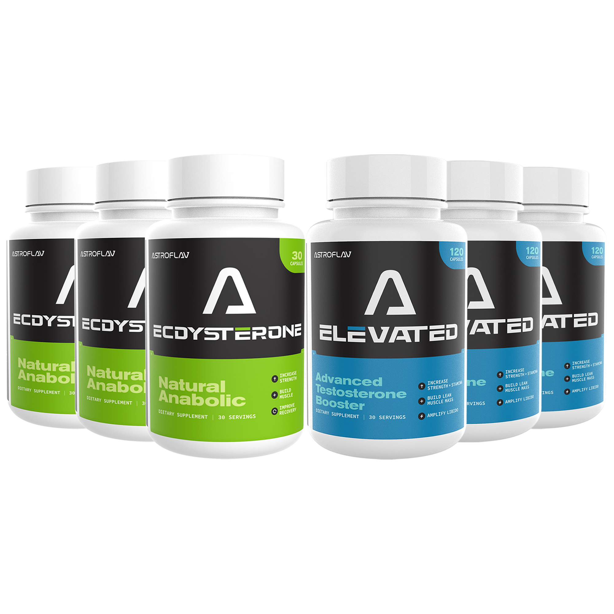 3 Bottles of Elevated & 3 Bottles of Ecdysterone